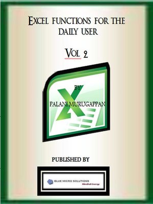 cover image of Microsoft Excel Functions Vol 2